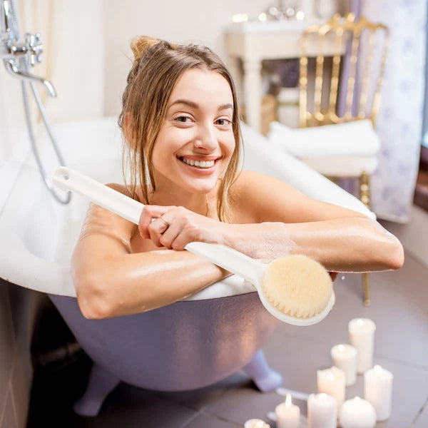 Bath Brush Massage Bath Brush Back Scrubber With String Bath Brush Shower Brush