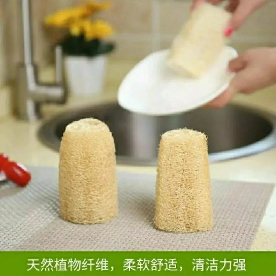 6 pack Natural Loofah Sponges Organic Luffa Bath Shower Sponge Exfoliating Body
