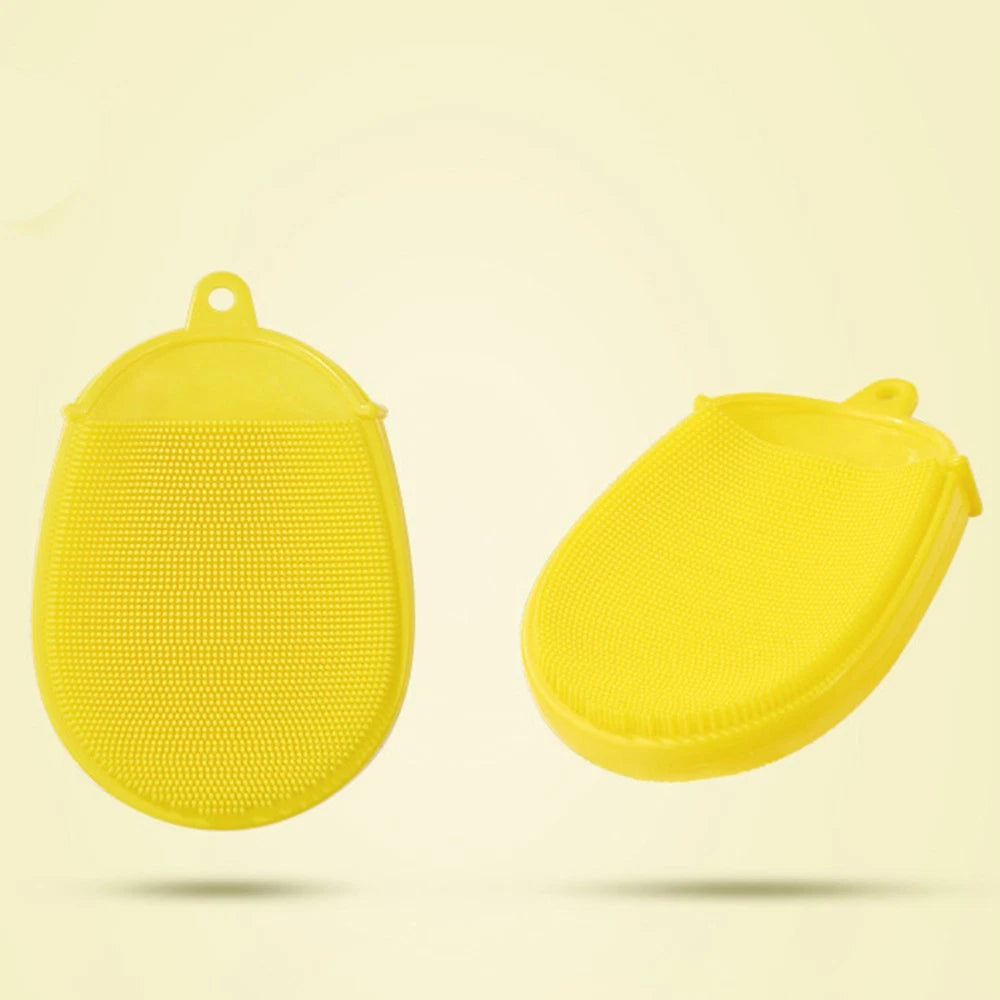 Loofah Back Scrubber Body Exfoliator Brush Yellow Glove Bath Brush