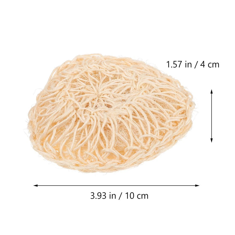 2 Pcs Sisal Bath Brush Mother Man Shower Balls Beige Tools Bathing