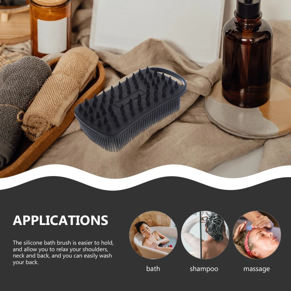 Bath Brush Man Travel Shower for Cleaning Silicone Scrubber Body