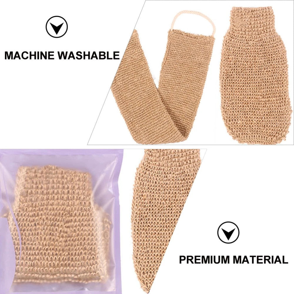 2Pcs Exfoliating Body Brush Glove Bath Scrubber for Smooth Skin