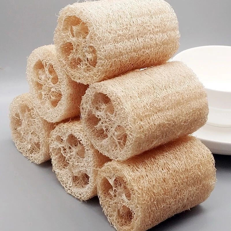 6 pack Natural Loofah Sponges Organic Luffa Bath Shower Sponge Exfoliating Body