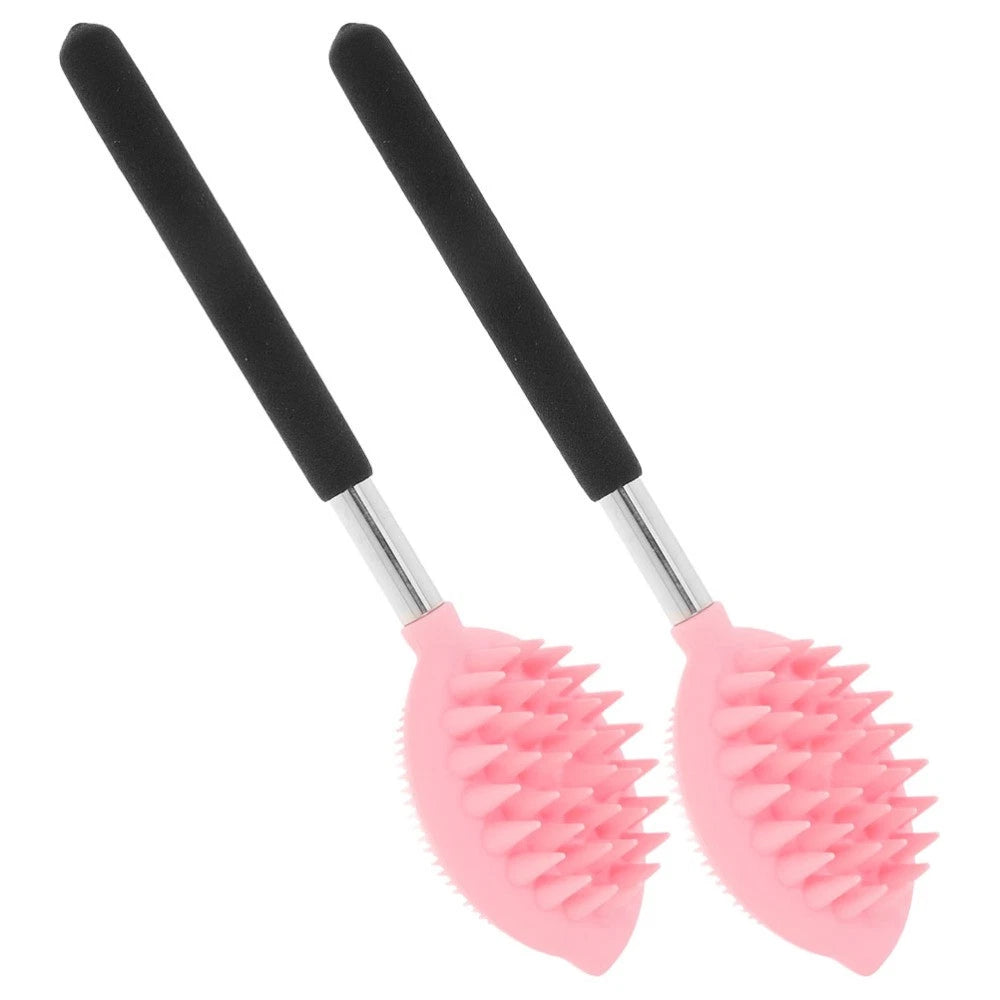 2 Pcs Bath Brush Child Back for Shower Long Handle Body Scrubber