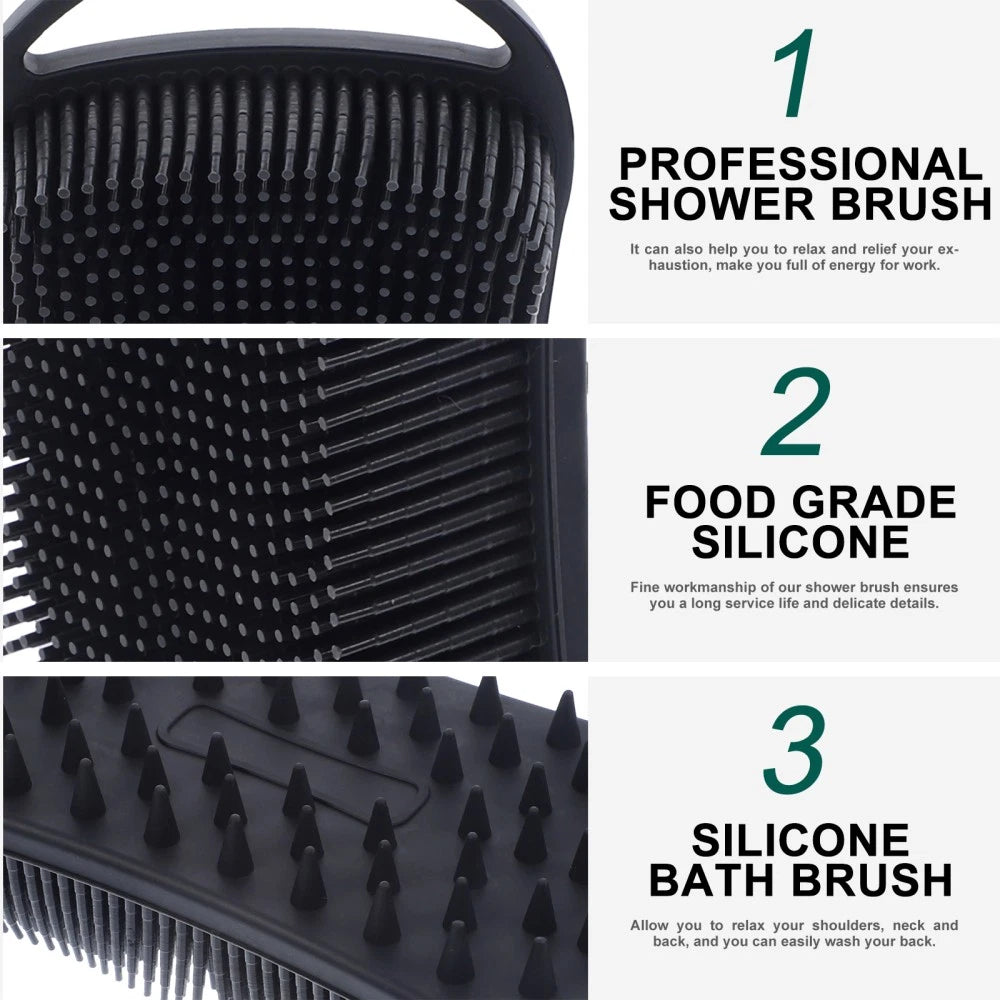Bath Travel Silicone Scrubber Body Shower for Cleaning