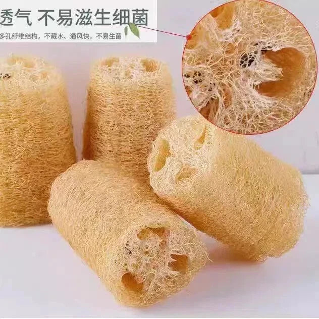 6 pack Natural Loofah Sponges Organic Luffa Bath Shower Sponge Exfoliating Body