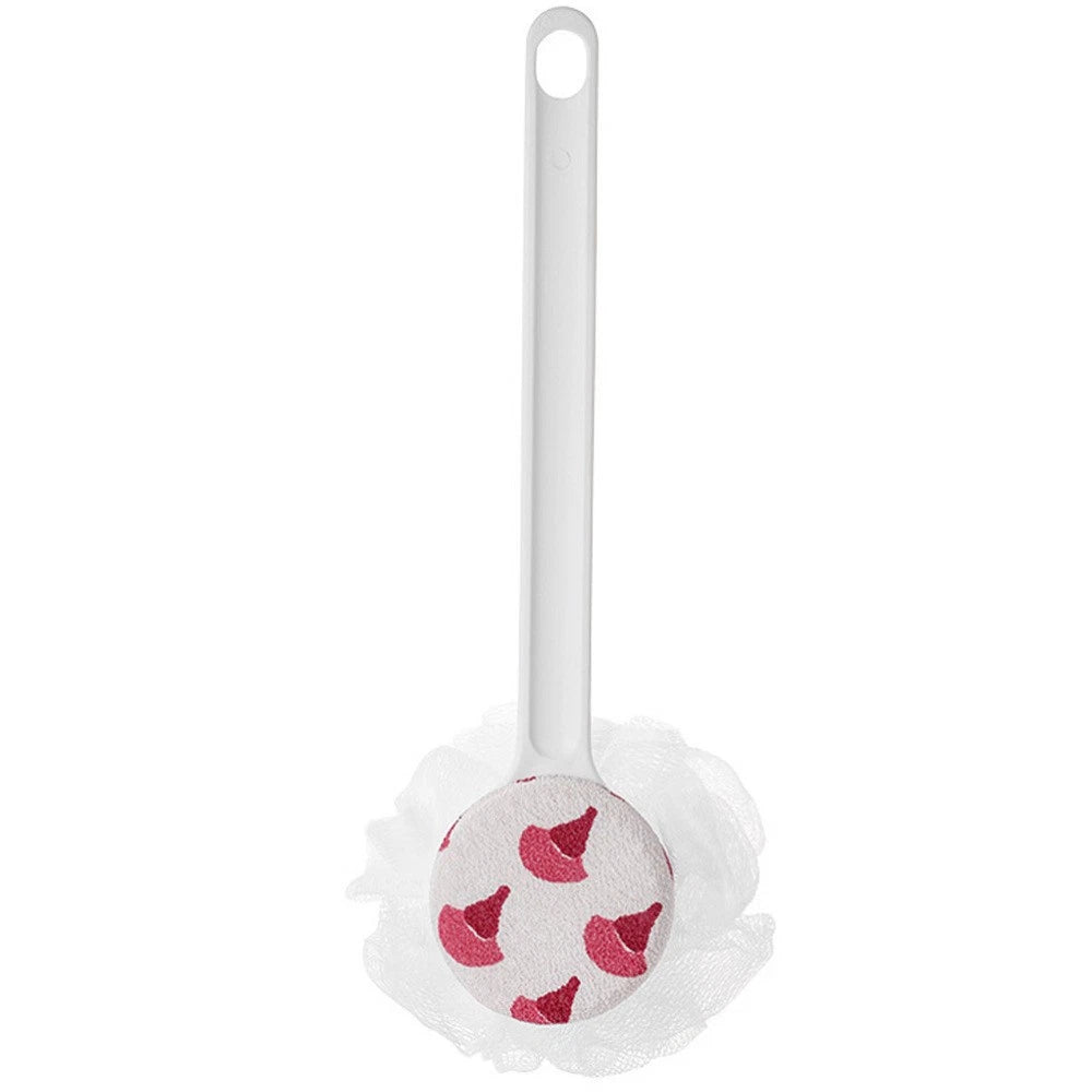 Shower Body Brush Double-side Long Handle Back Scrubber for Skin Exfoliating