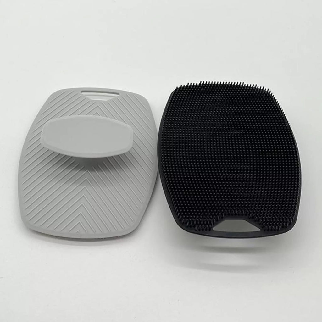 Mens Silicone Body Scrubber Shower Cleansing Brush Exfoliating Deep Clean Tool