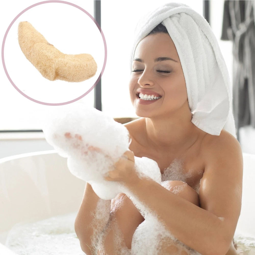 Luffa Bath Towel Brush Natural Organic Loofah Sponge Back Scrubber