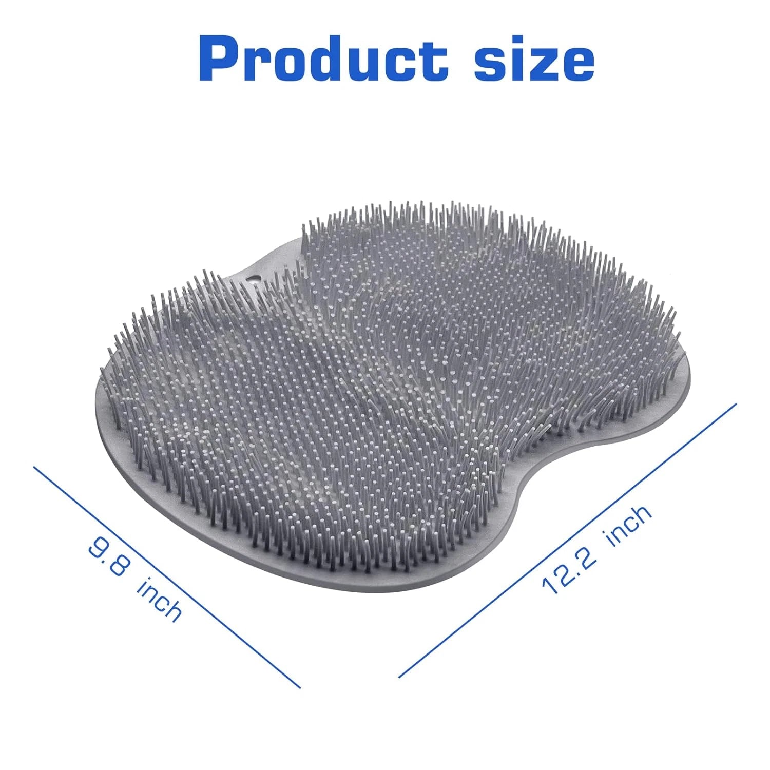 Shower Foot Scrubber Mat Back Washer Exfoliating Bath Wash Pad Wall Mounted