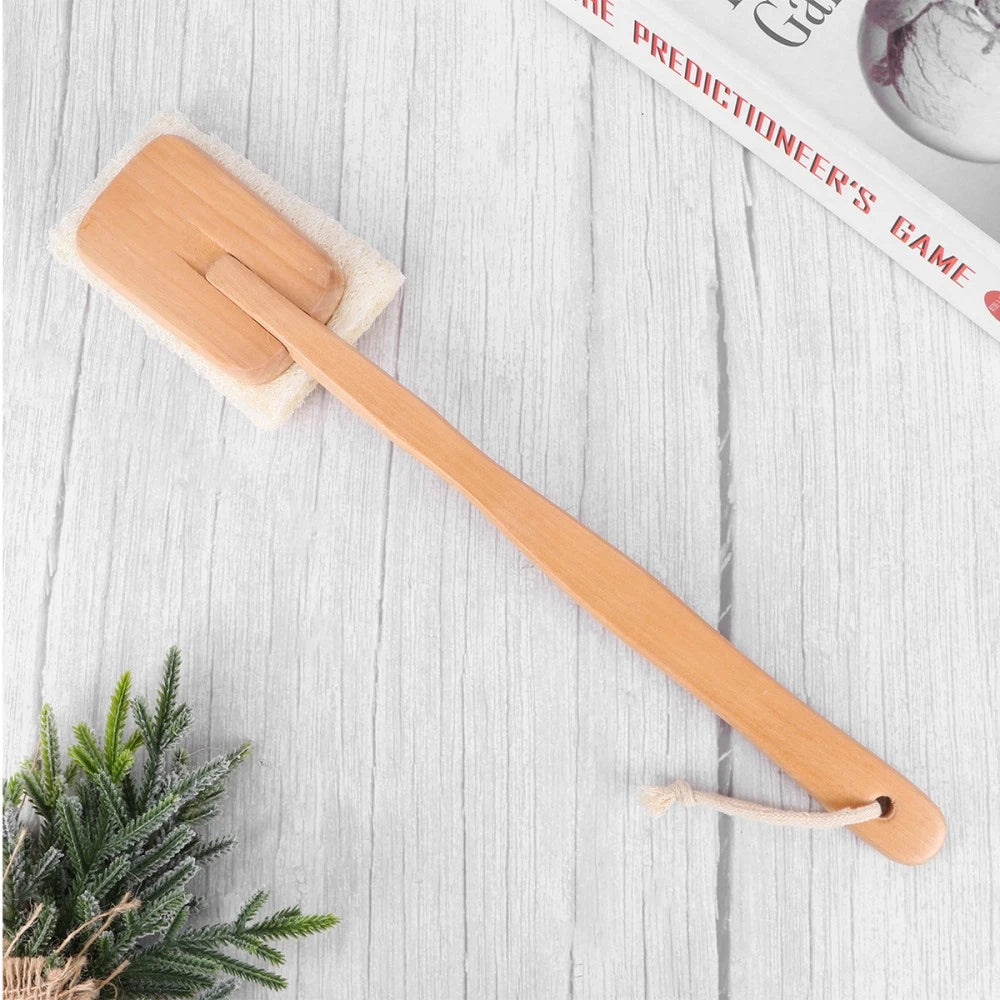 Loofah Bath Brush Exfoliating Body Scrubber Handle Brushes Man Shower