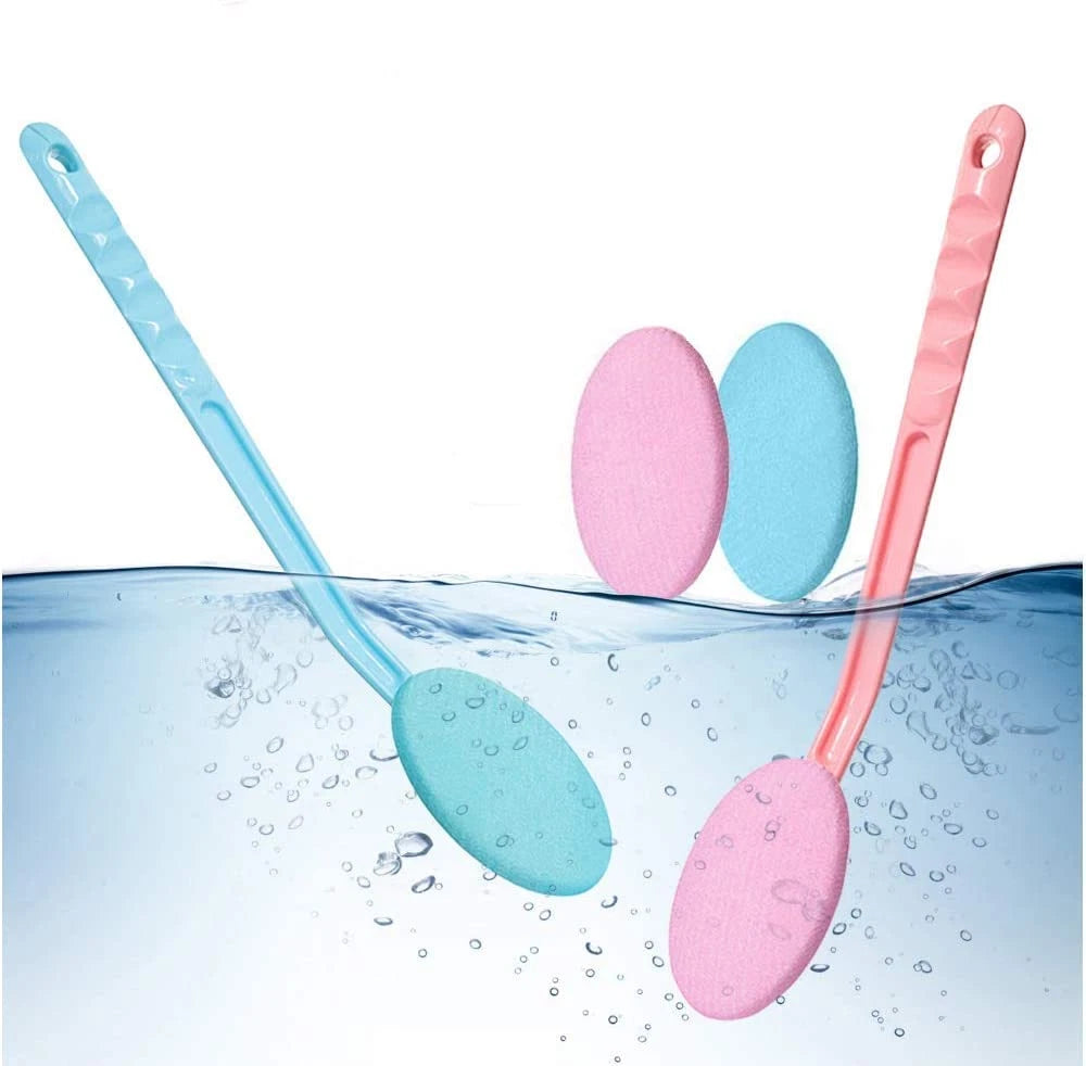 Easy Lotion Applicator, Back Rubs Massager Bath Brush, Extra Long Handle, Easily