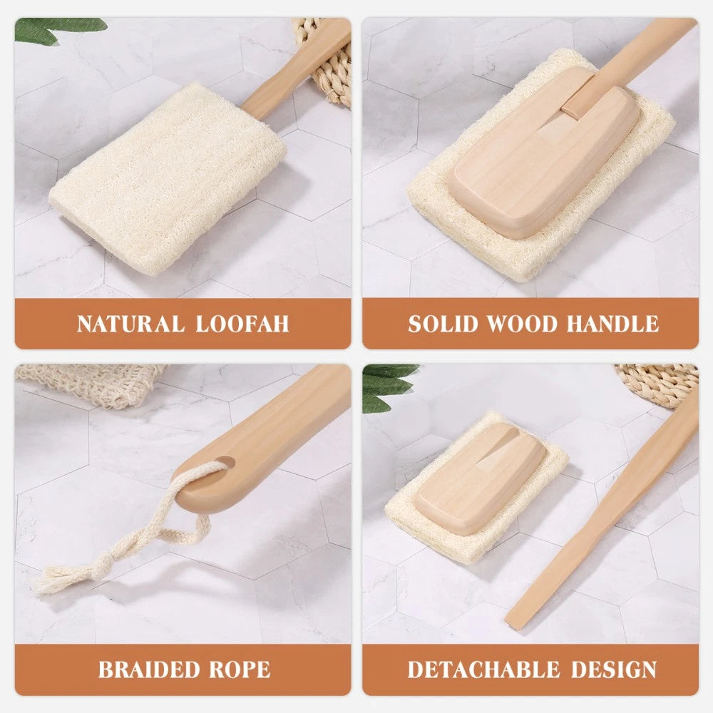 Loofah Bath Brush Body Cleaning Natural Exfoliating Scrubber Work Man Shower