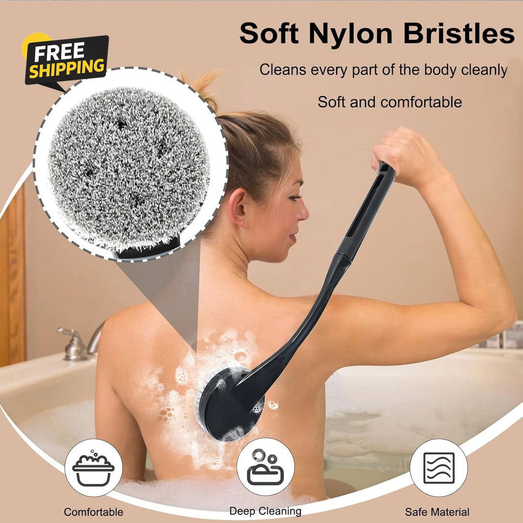 Back Scrubber for Shower,20.5" Bath Brush Long Handle for Deep Clean
