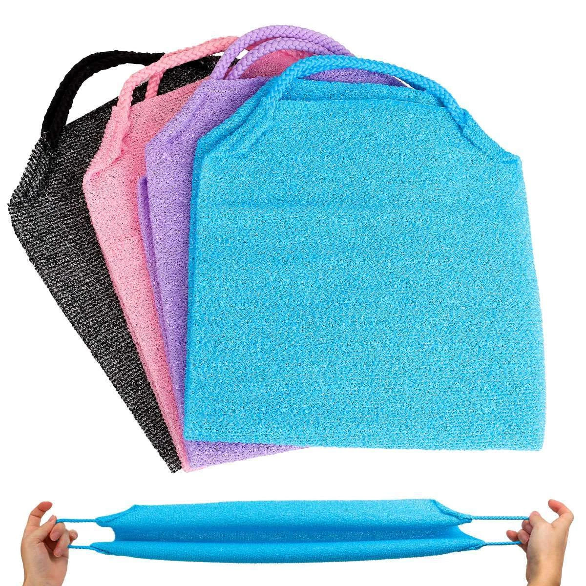 Bath Towel Shower Back Scrubber Skin Exfoliating Body Brush Washing Cloth Strip