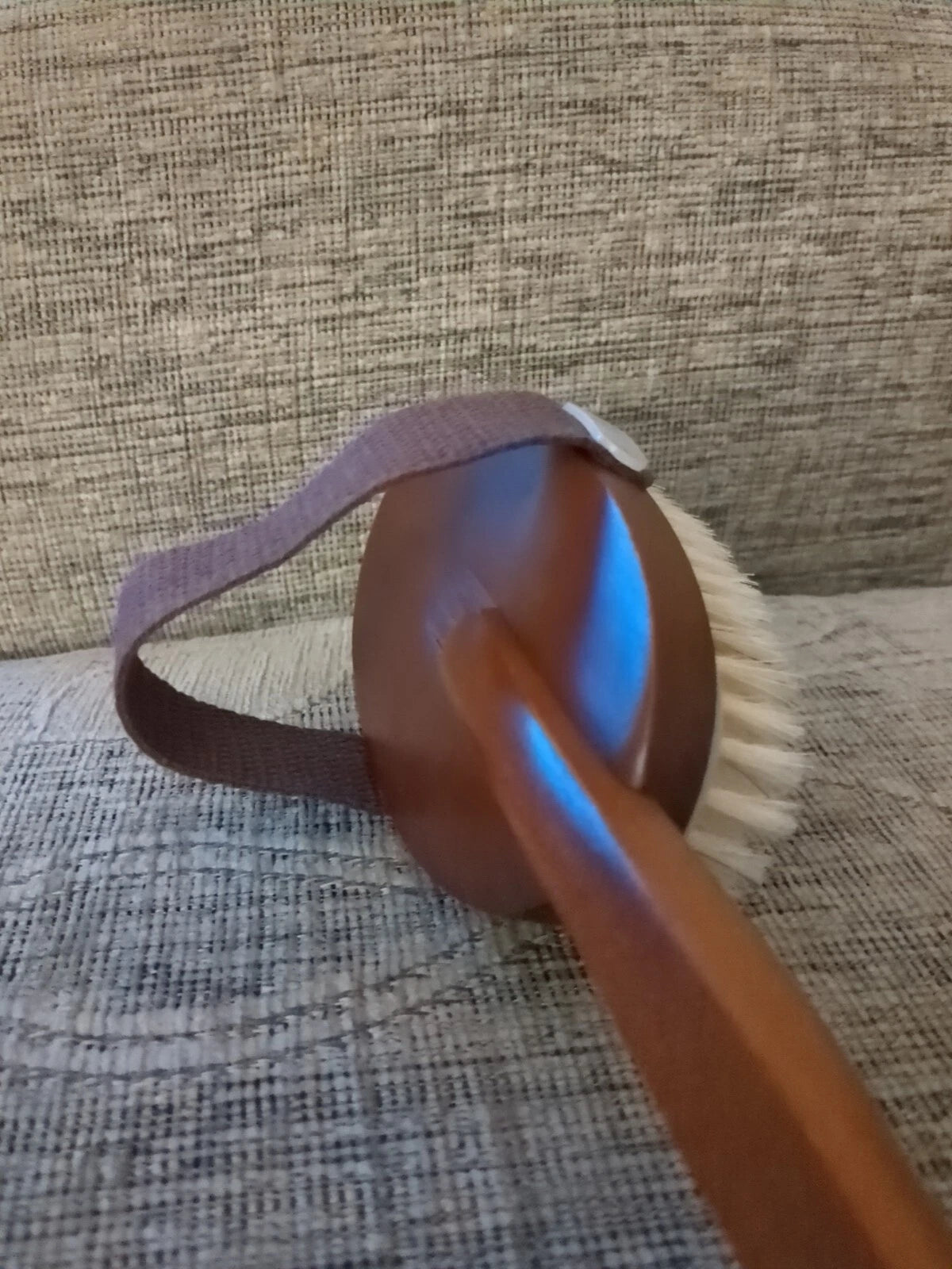 Croll & Denecke Bath Brush Dark Wood, Long Handle, Natural Spa Beauty Gift
