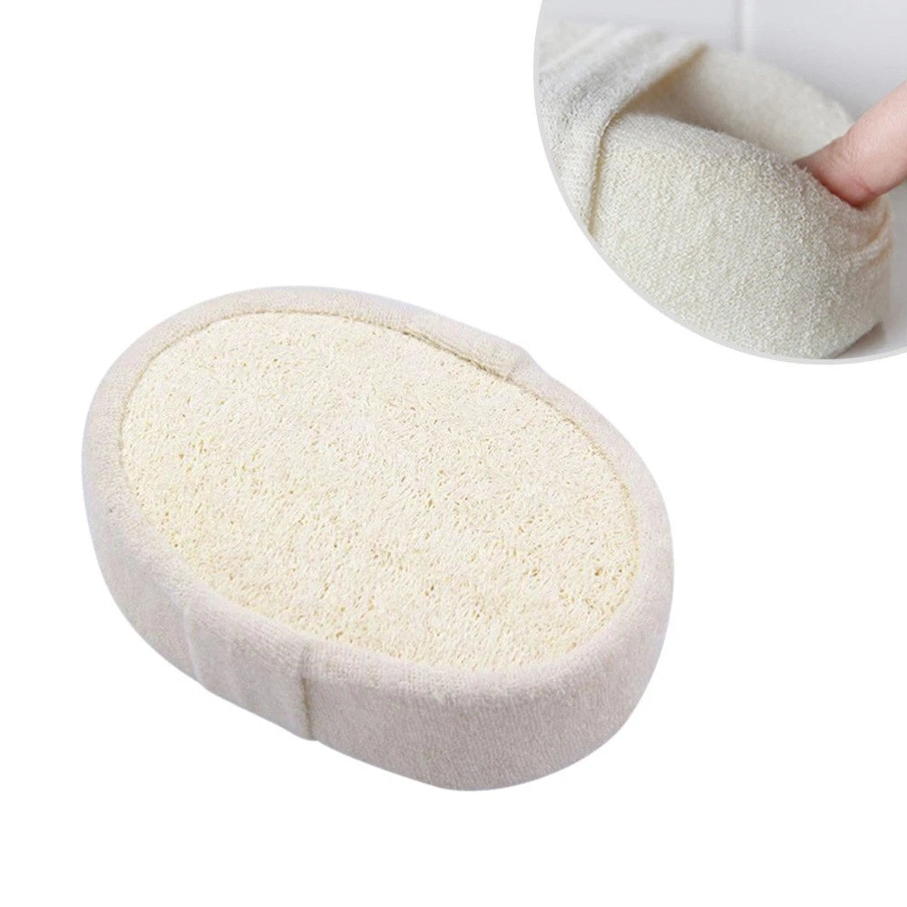 3 Pcs Loofah Bath Towel Shower Sponge Exfoliating Back Scrubber Brush