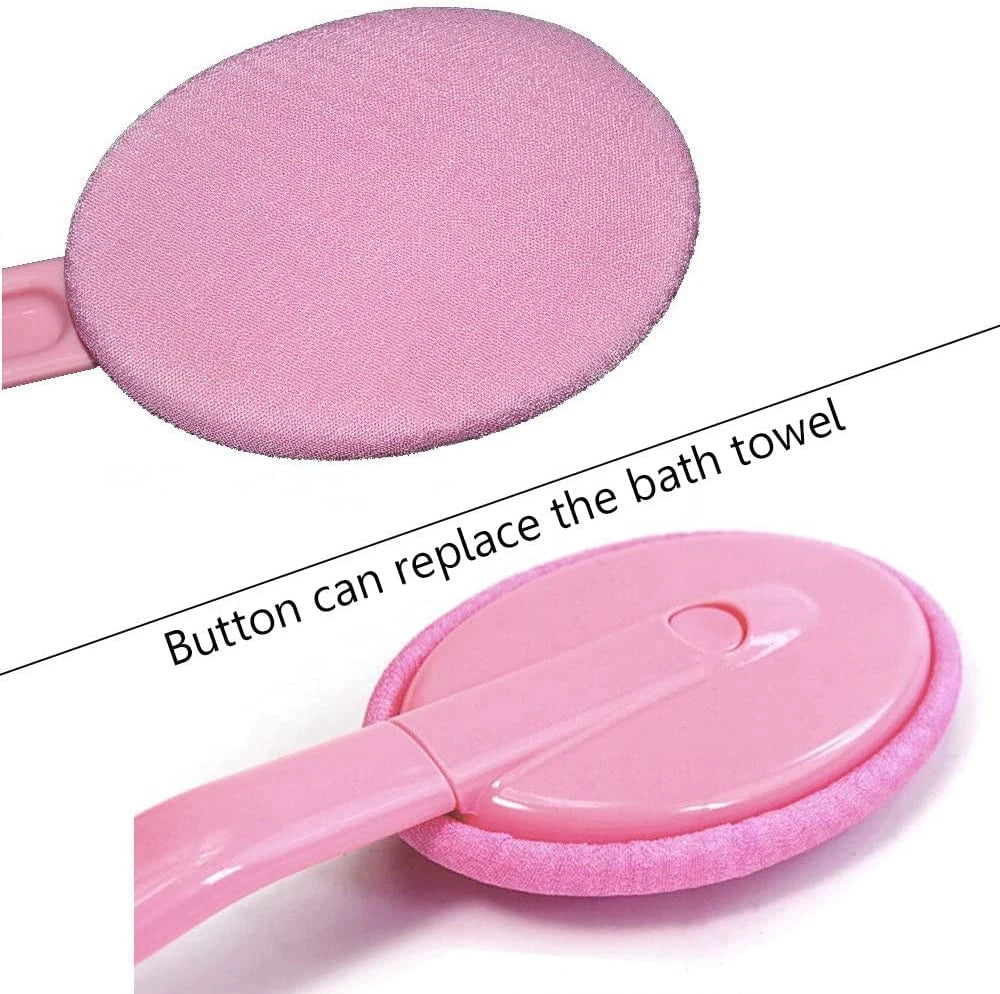 Easy Lotion Applicator, Back Rubs Massager Bath Brush, Extra Long Handle, Easily