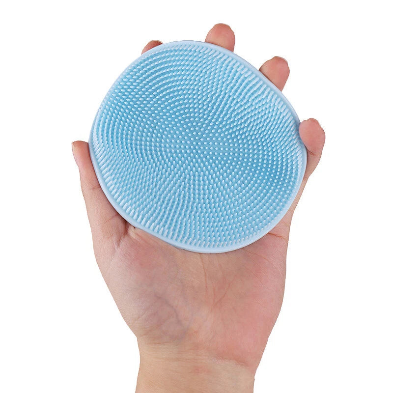 Silicone Bath Brush Scalp Massager Washing Comb Hygienic Exfoliating Body Clean