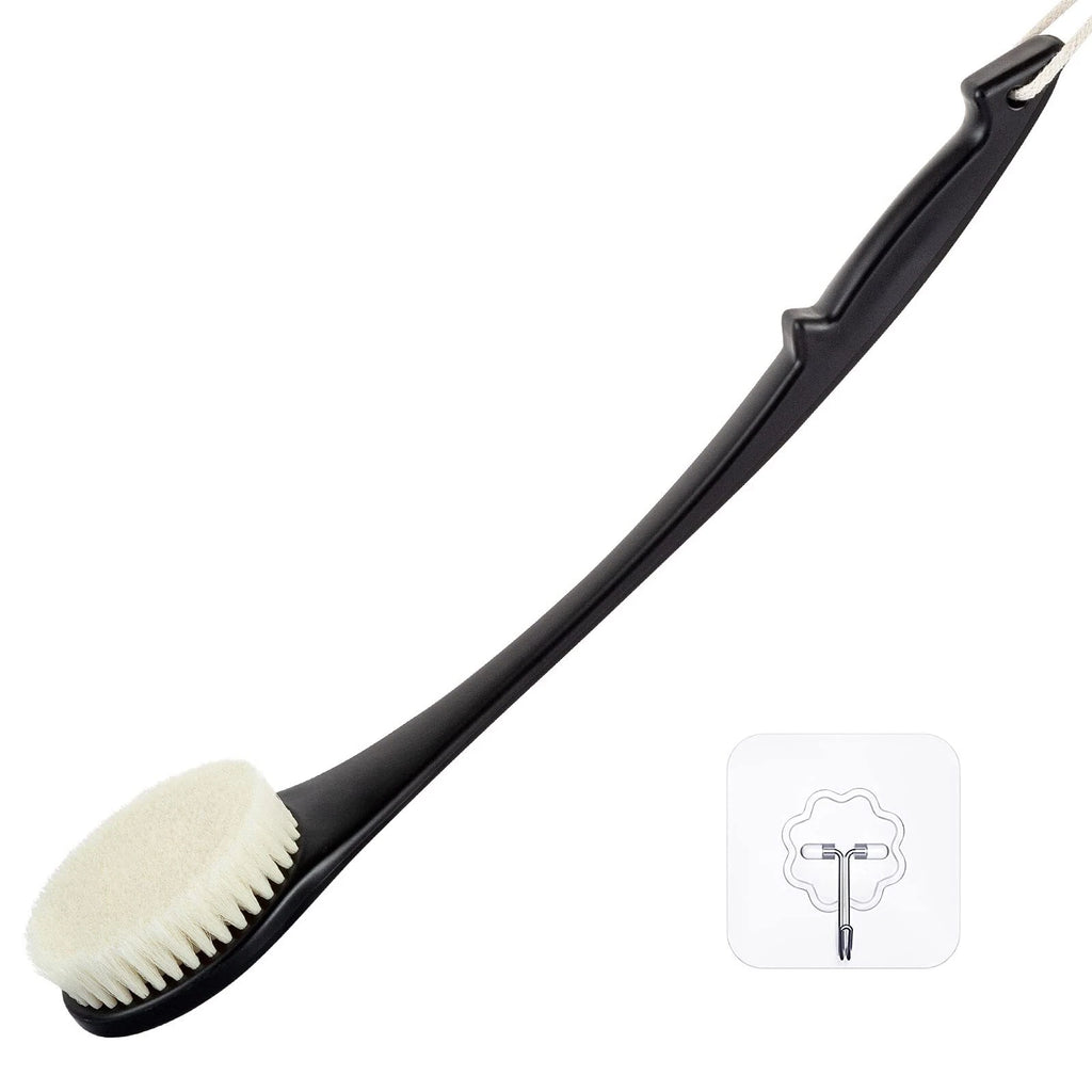 Exfoliating Shower Brush Bath Body Brush Never Mold Back Brush Long Handle fo...