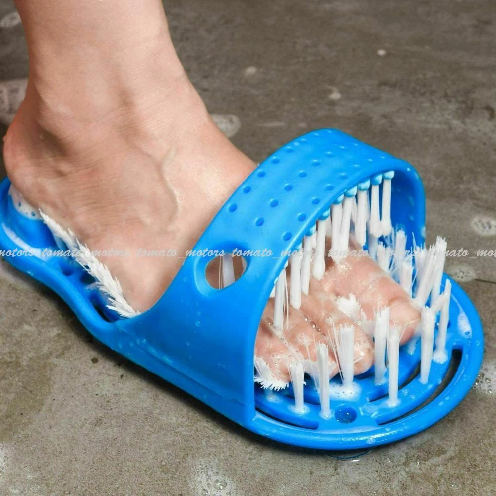 Shower Feet Foot Scrubber Massager Cleaner Exfoliating Washer Wash Slipper Brush