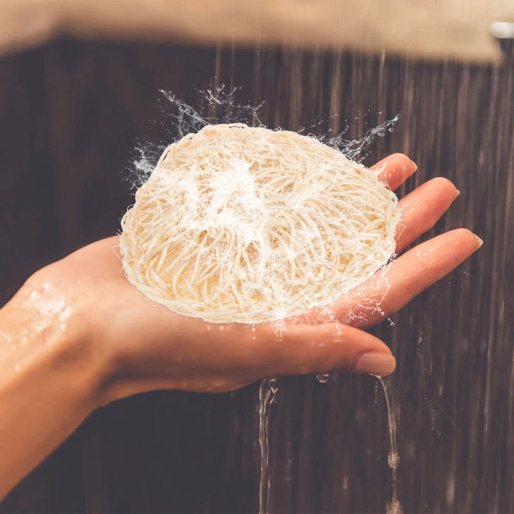 2 Pcs Sisal Bath Brush Man Mother Body Scrubber Shower Balls Dry