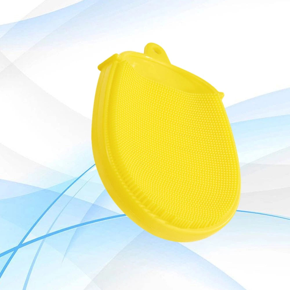 Loofah Back Scrubber Body Exfoliator Brush Yellow Glove Bath Brush