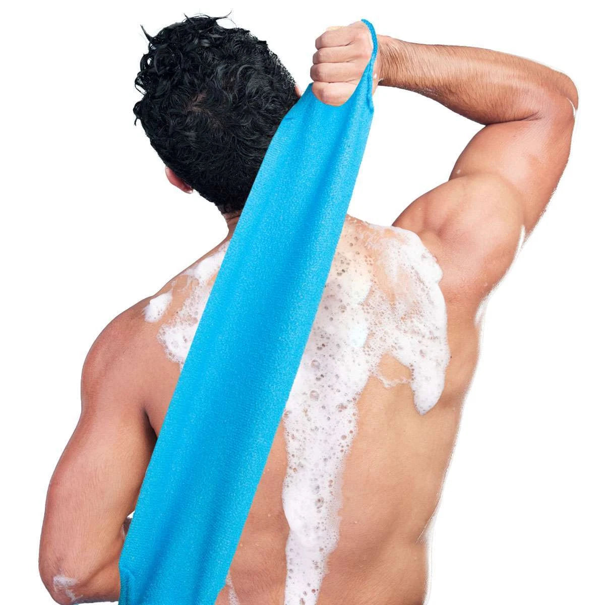 Bath Towel Shower Back Scrubber Skin Exfoliating Body Brush Washing Cloth Strip