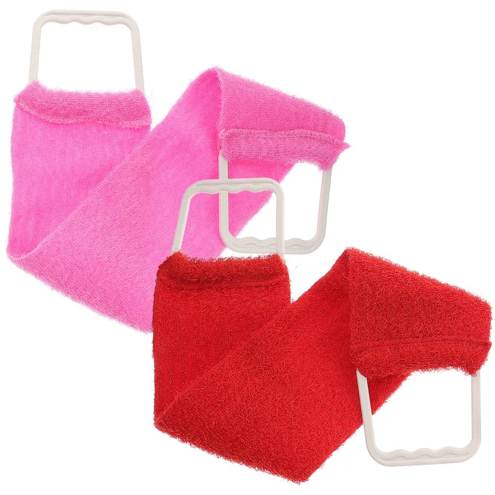 Extended Length Washer Bath Towel Man Exfoliating Back Scrubber Shower Brush