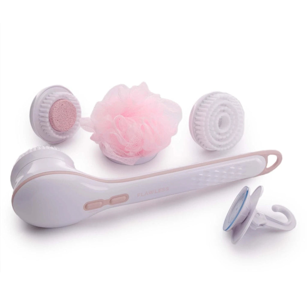 Finishing Touch Flawless Cleanse Spa Spinning Spa Brush 3 Heads Included Sealed