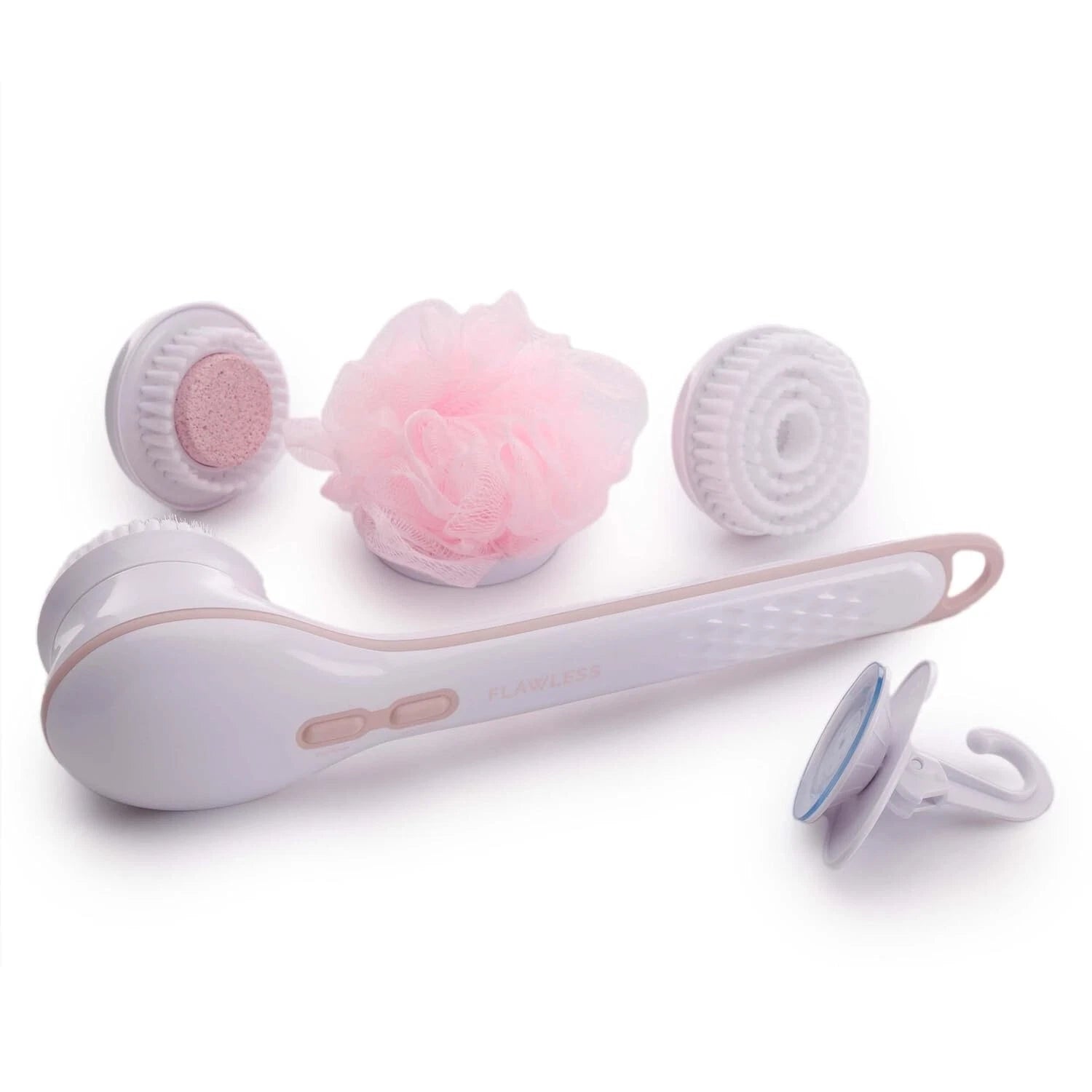 Finishing Touch Flawless Cleanse Spa Spinning Spa Brush 3 Heads Included Sealed