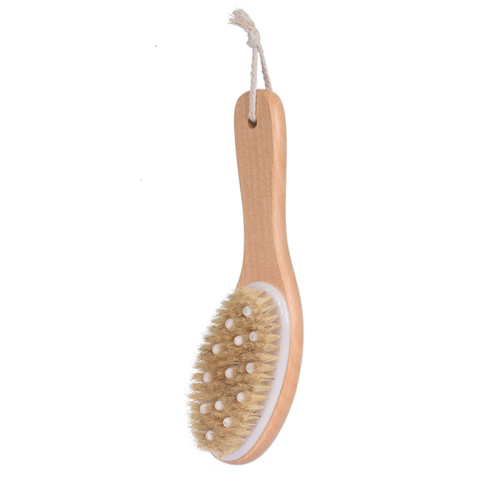 Body Brush Back Scrubbing Exfoliating Scrubber with Handles Dry Skin for
