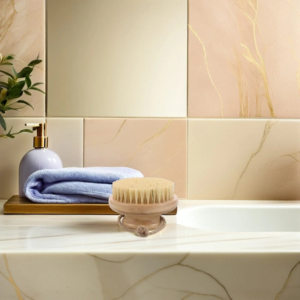 Dry Brushing Body Exfoliating Brush - Exfoliating Bath Scrubber Brush with
