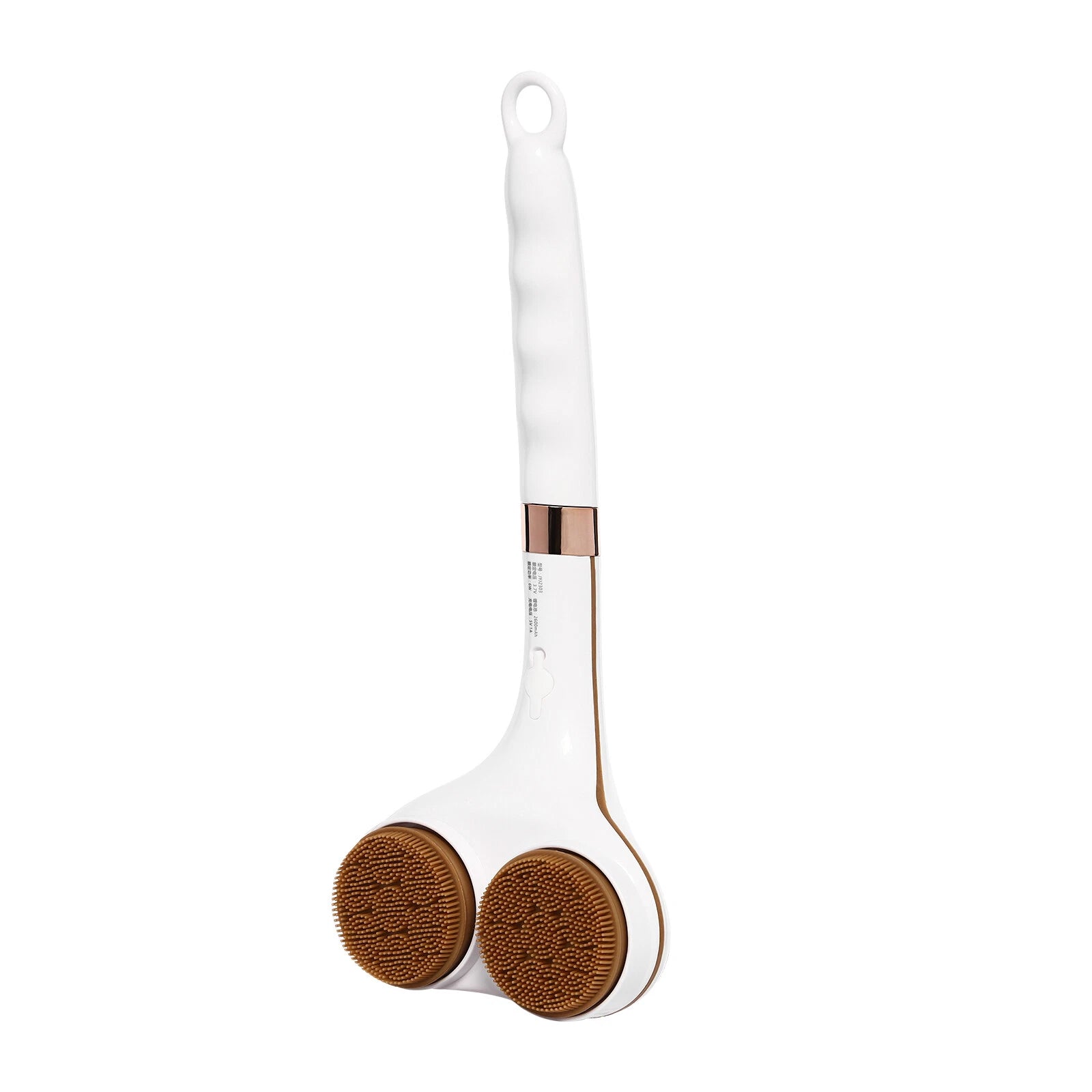 Double Head Electric Bath Brush Body Shower Brush Long Handle Back Massage Clean