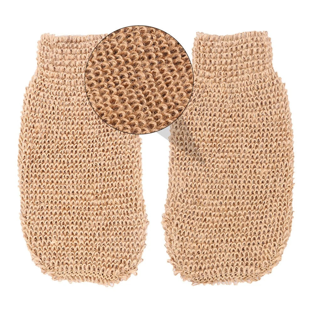 2Pcs Exfoliating Body Brush Glove Bath Scrubber for Smooth Skin