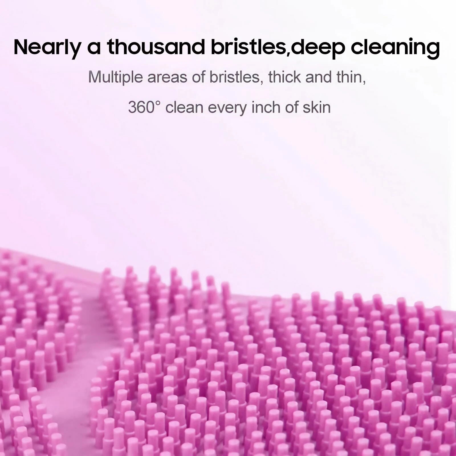 2 Pack Silicone Back Scrubber For Shower31.5in Dual Sided Bath Body Scrubbershow