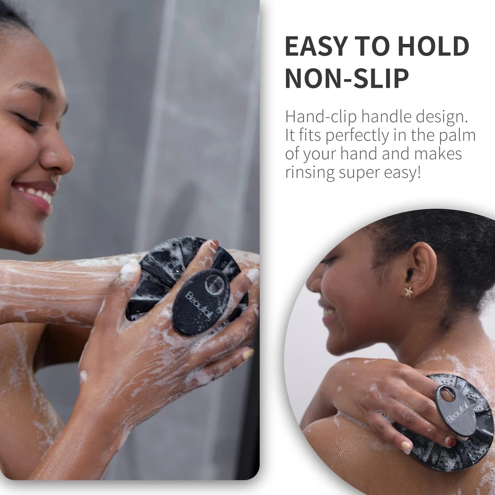 Silicone Body Scrubber, Shower Bath Scrubber, More Hygienic Than Traditional ...