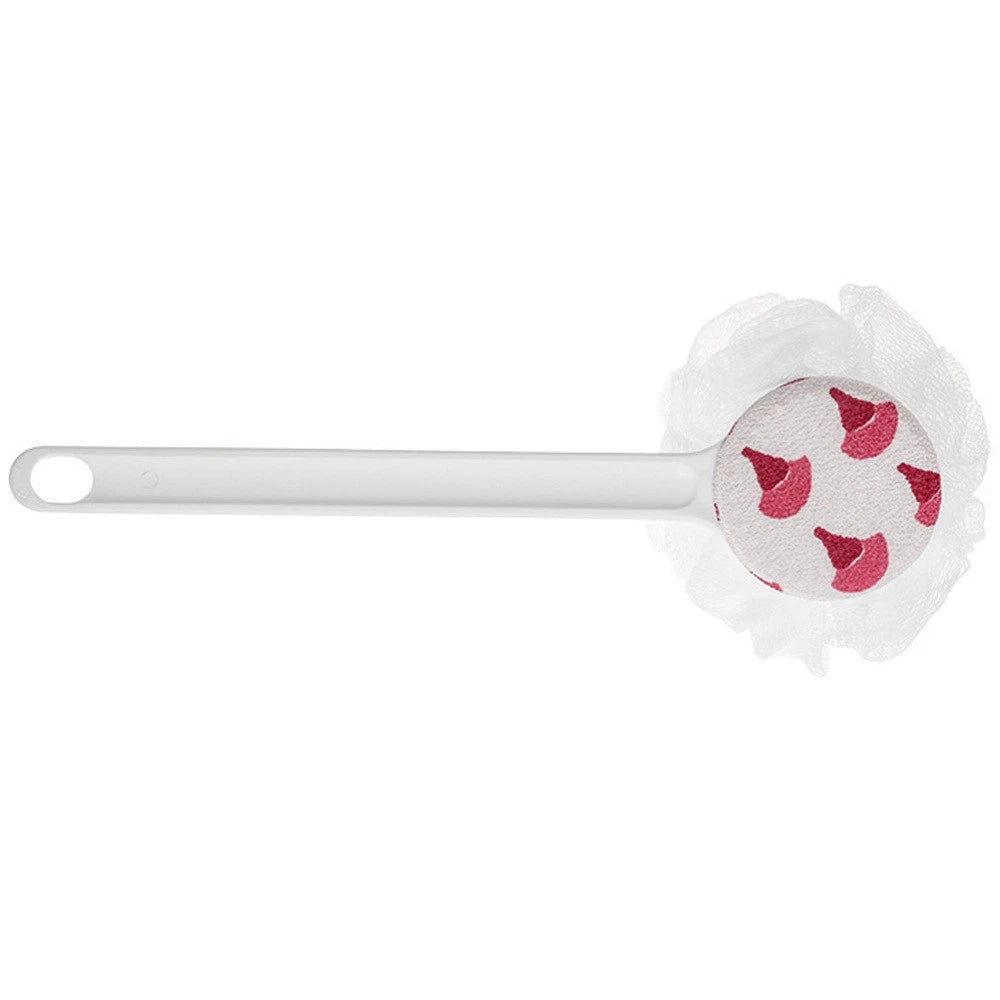 Shower Body Brush Double-side Long Handle Back Scrubber for Skin Exfoliating