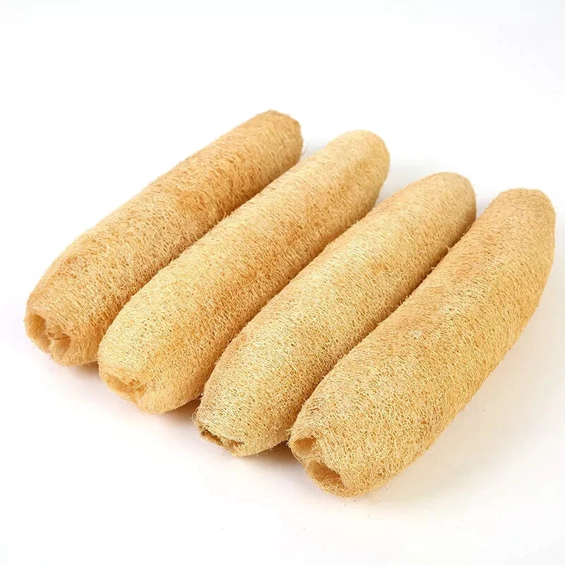 2pc Natural Loofah Sponges Organic Luffa Bath Shower Sponge Exfoliating Scrubber
