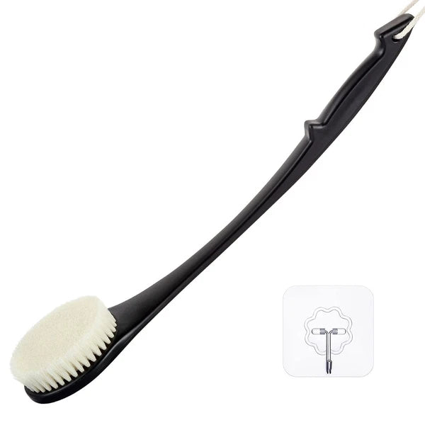 Exfoliating Shower Brush Bath Body Brush Never Mold Back Brush Long Handle fo...