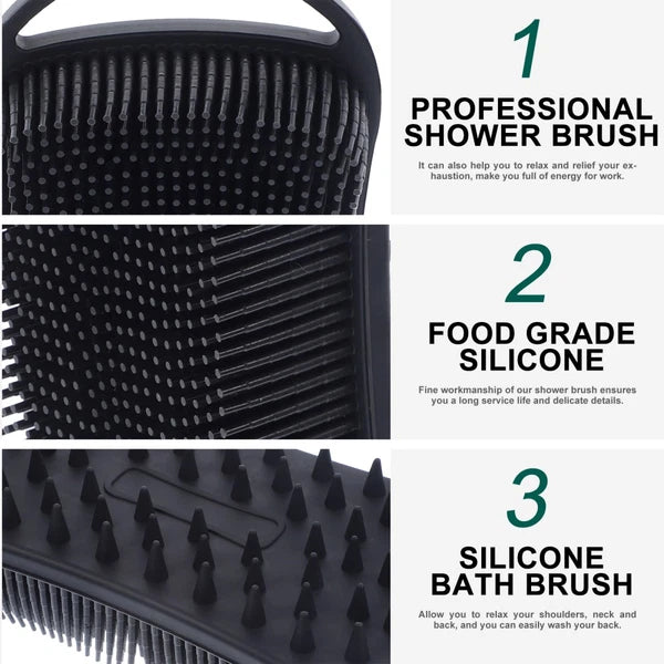 Bath Travel Silicone Scrubber Body Shower for Cleaning