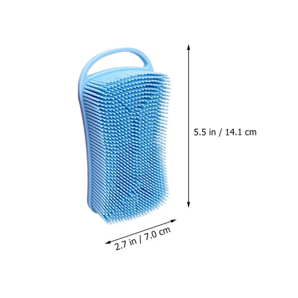 Silicone Shower Brush Practical Bath Brush with Hanging Hook Home Bath Supply