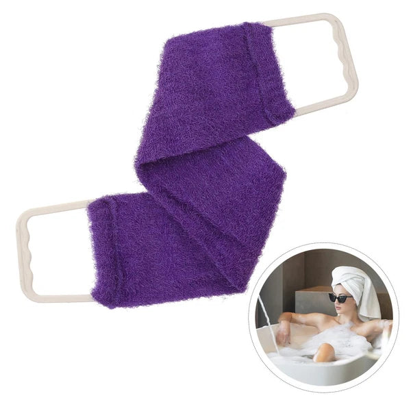 Extended Length Washer Bath Towel Man Exfoliating Back Scrubber Shower Brush