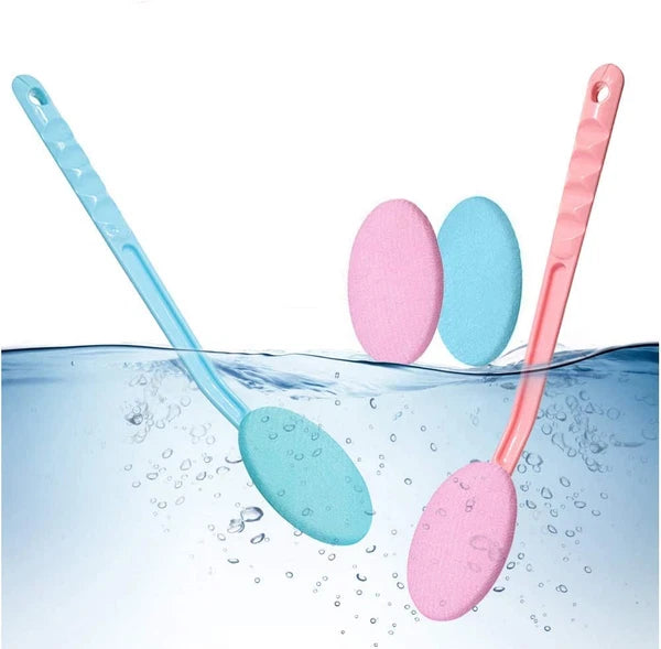 Easy Lotion Applicator, Back Rubs Massager Bath Brush, Extra Long Handle, Easily