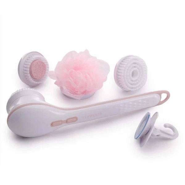 Finishing Touch Flawless Cleanse Spa Spinning Spa Brush 3 Heads Included Sealed