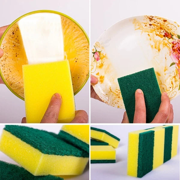 20 Pcs Kitchen Scrubbers Dish Sponge Brush Pan Artifact Wash Pot New