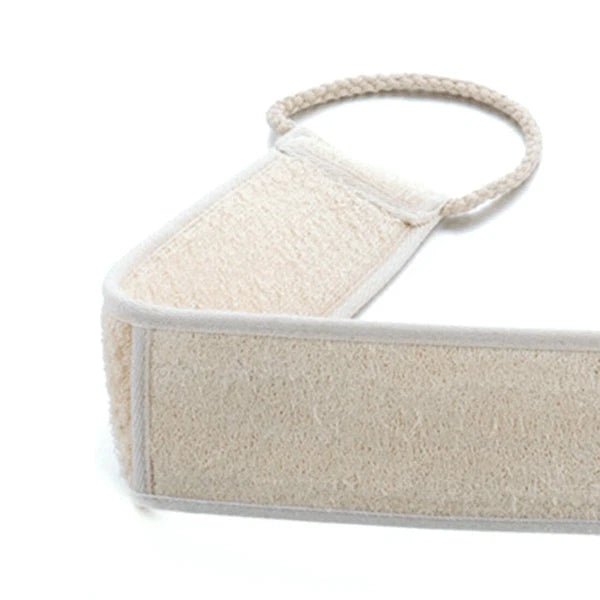 Exfoliating Loofah Back Strap Sponge Body Shower Bath Brush Cotton Towel