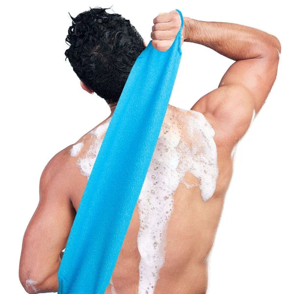 Bath Towel Shower Back Scrubber Skin Exfoliating Body Brush Washing Cloth Strip
