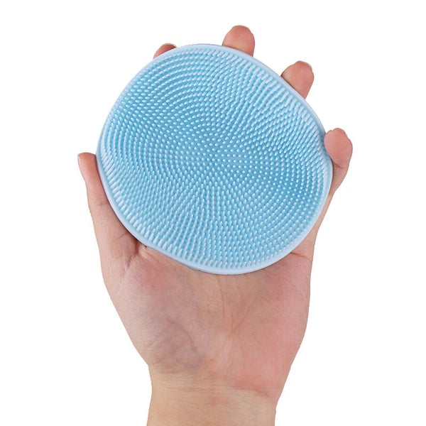 Silicone Bath Brush Scalp Massager Washing Comb Hygienic Exfoliating Body Clean