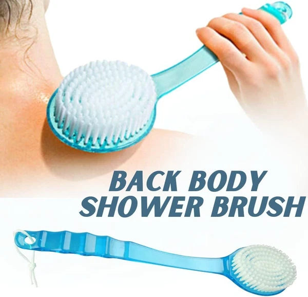 2× Long Handle Back Shower Exfoliating Bath Body Brush Skin Scrubber Massager US
